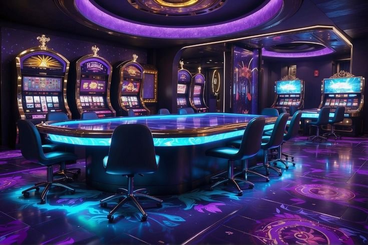 Roda roulette dan meja taruhan